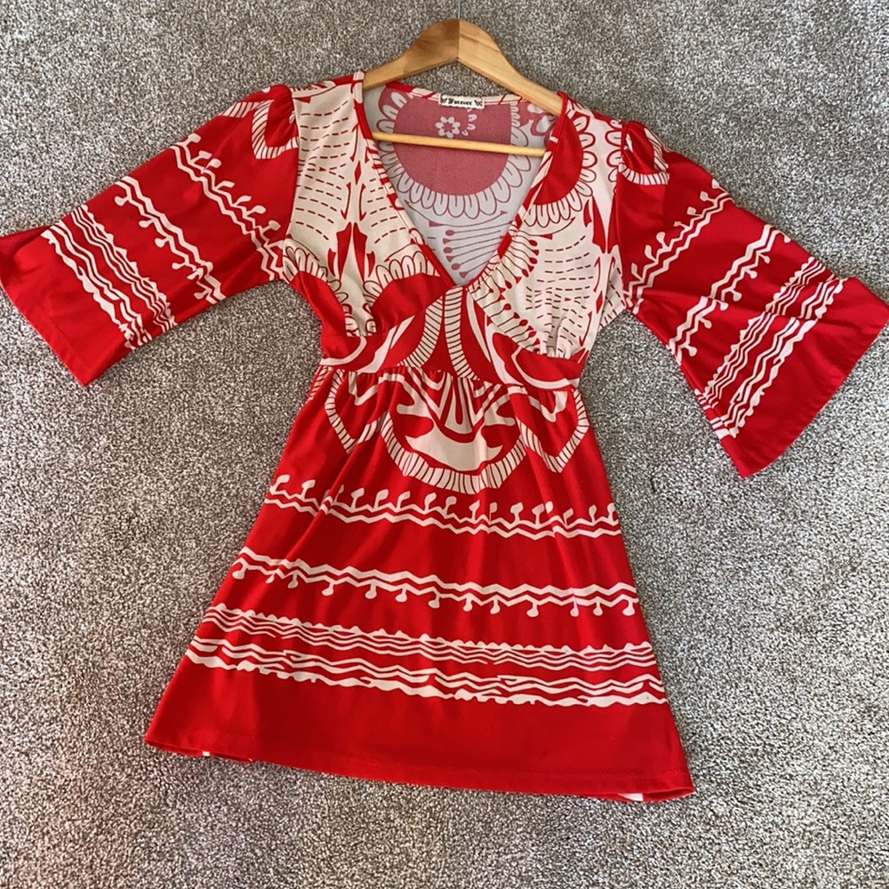 Empire Waist Tunic Length Top